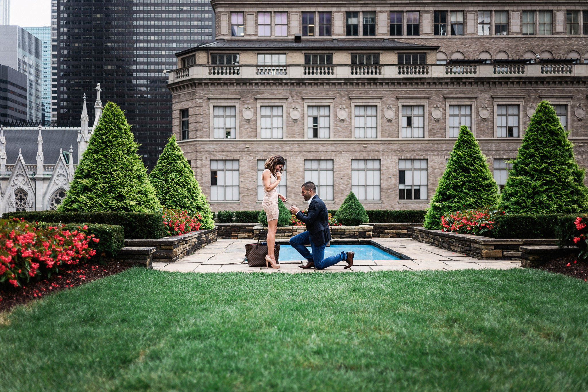 Jessica Johnny Nyc Destination Proposal 620 Loft Garden Jenny Fu - New York Wedding Photographer