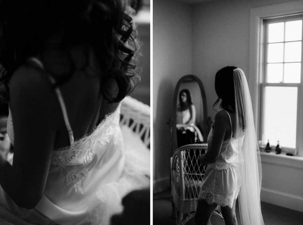 detail shots of some bridal boudoir before a woman's cape cod wedding with photographer Jenny Fu
