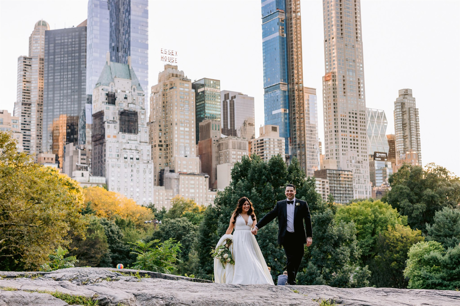 st. patricks cathedral, jw marriott essex house, central park, groom, bride, classic new york wedding