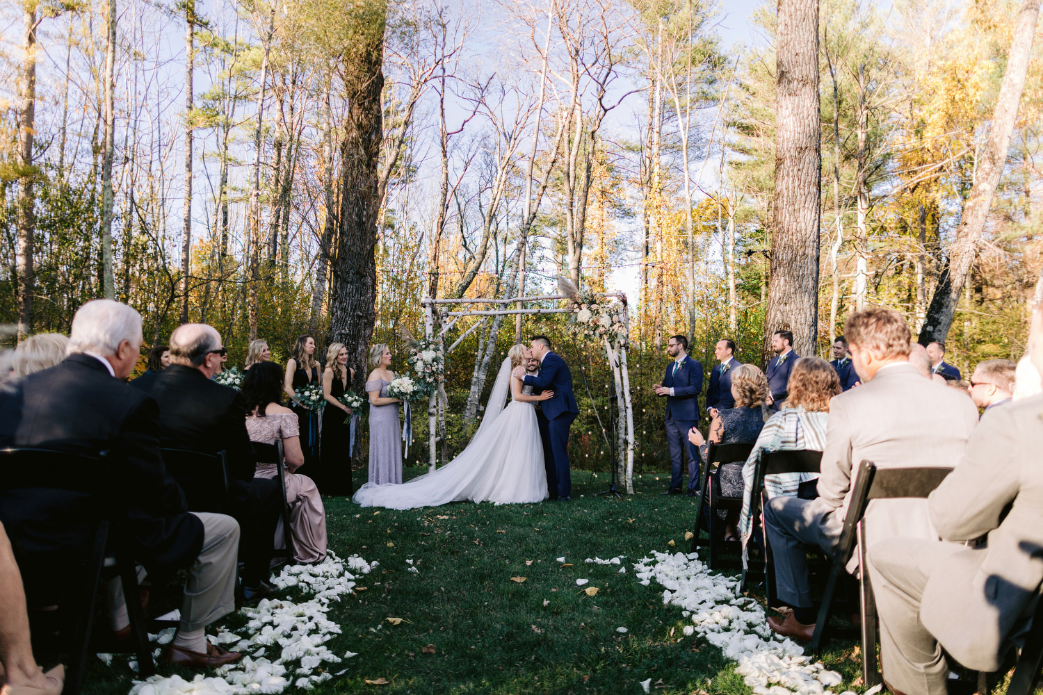 Outdoor wedding in Vermont