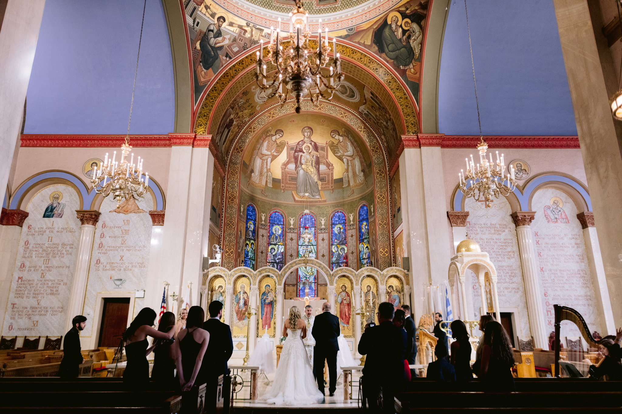 Greek Orthodox church, Greek wedding, Jenny Fu Studio