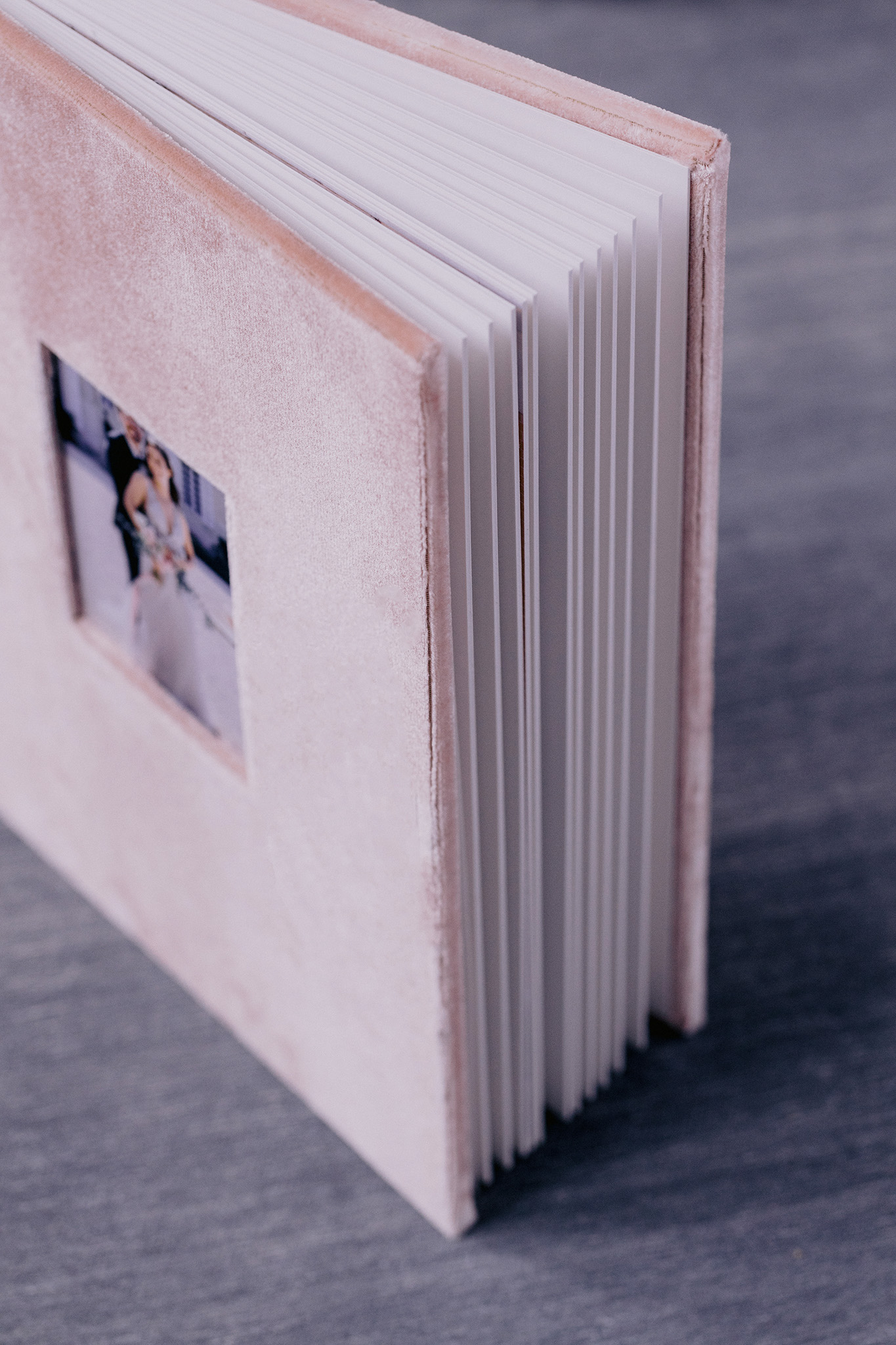 An heirloom wedding album printed on 100% cotton paper imported from Europe.