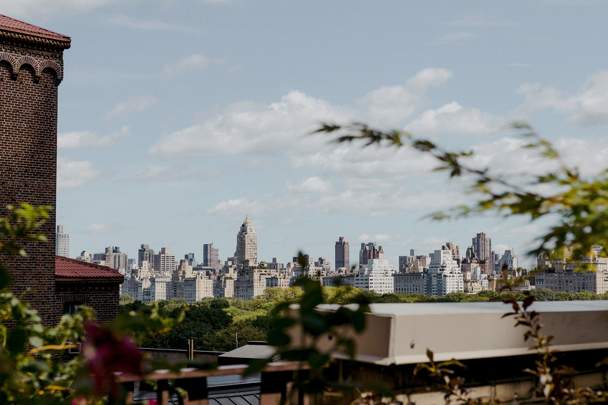 A view of the New York City Central Park skyline from Manhattan from an Upper West Side apartment.