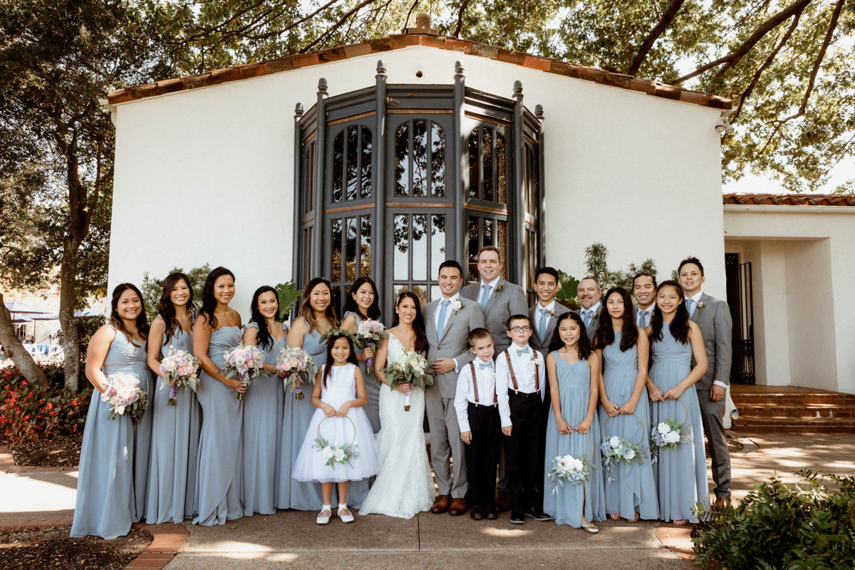 NYC wedding photographer Jenny Fu takes photos of a wedding party in Texas