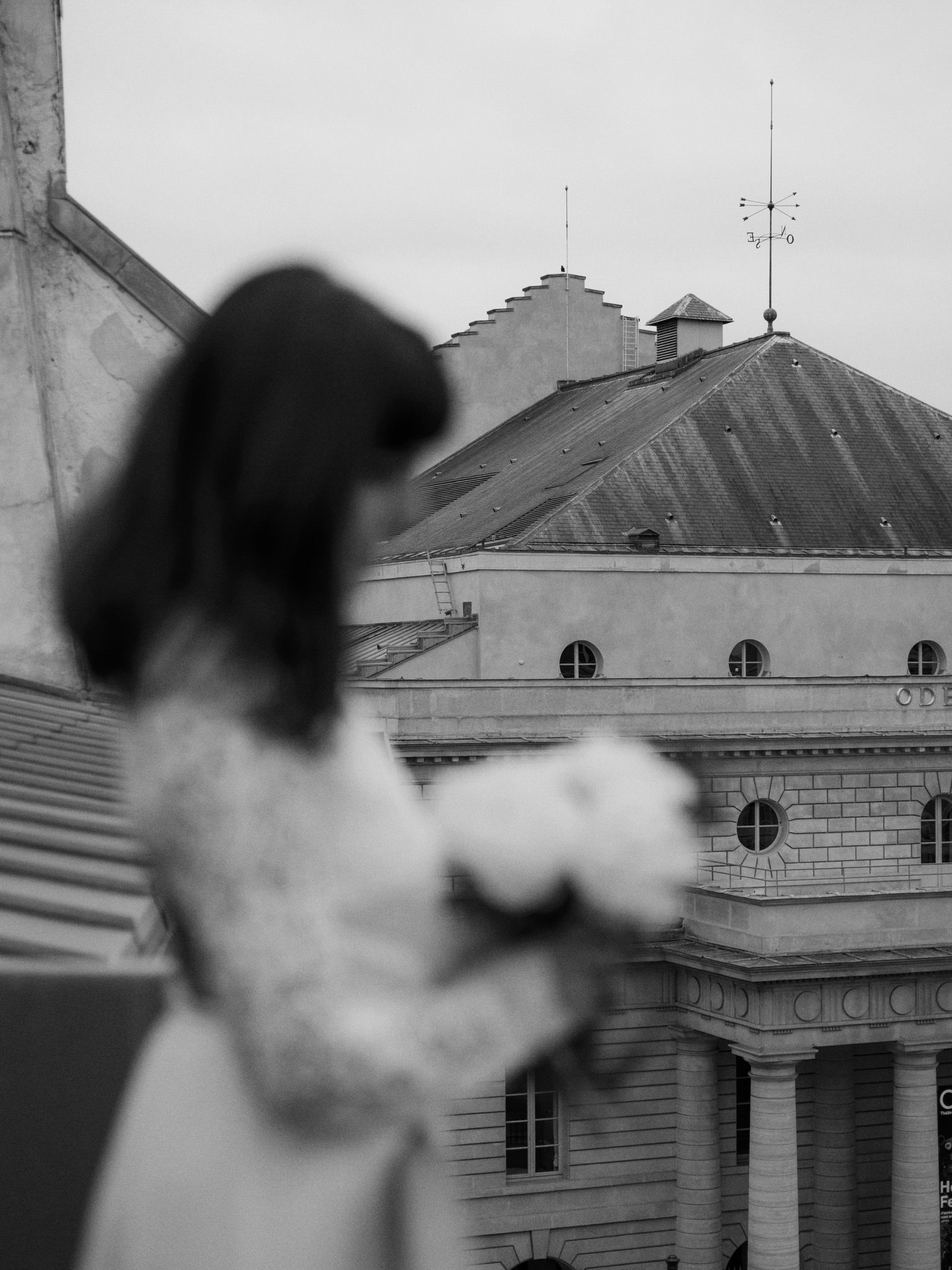Editorial image of a bride in France. Image by Jenny Fu Studio