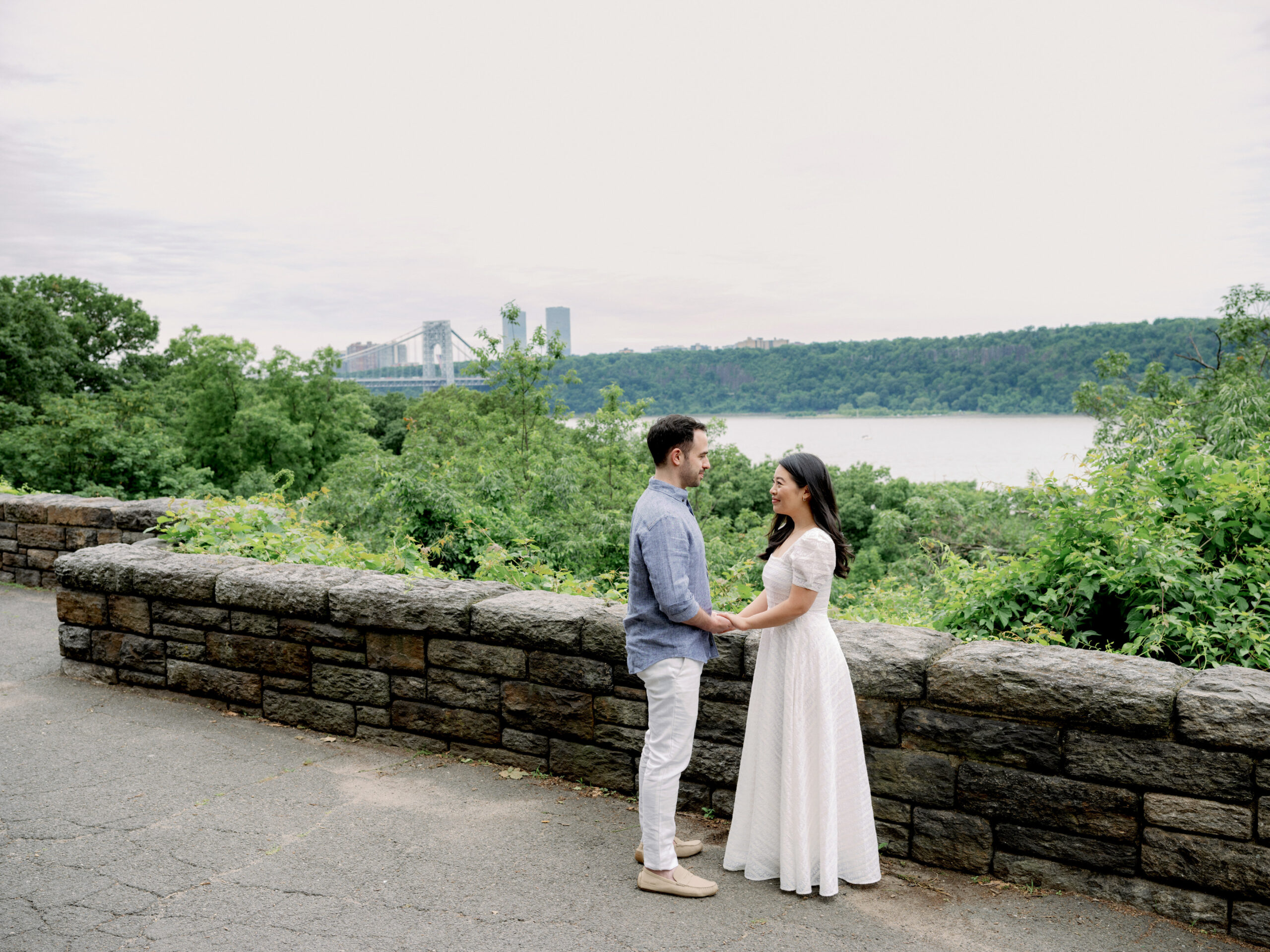 Engagement session photo outdoors with nature in the background. Wedding photography add-ons image by Jenny Fu Studio