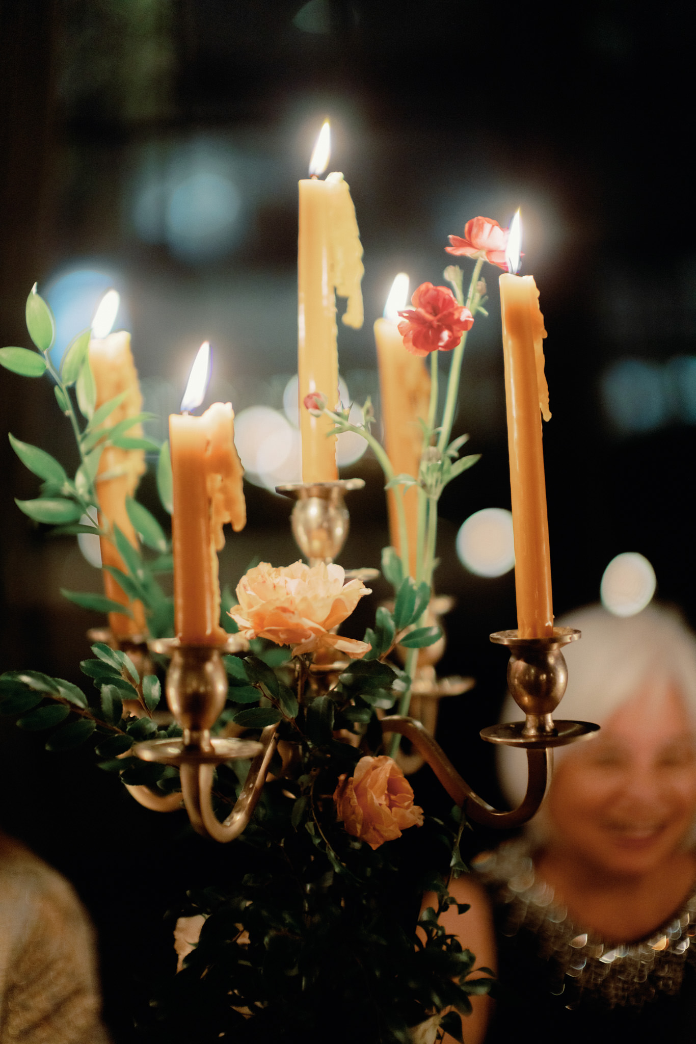 Candle centerpiece. Wedding photography package image by Jenny Fu Studio