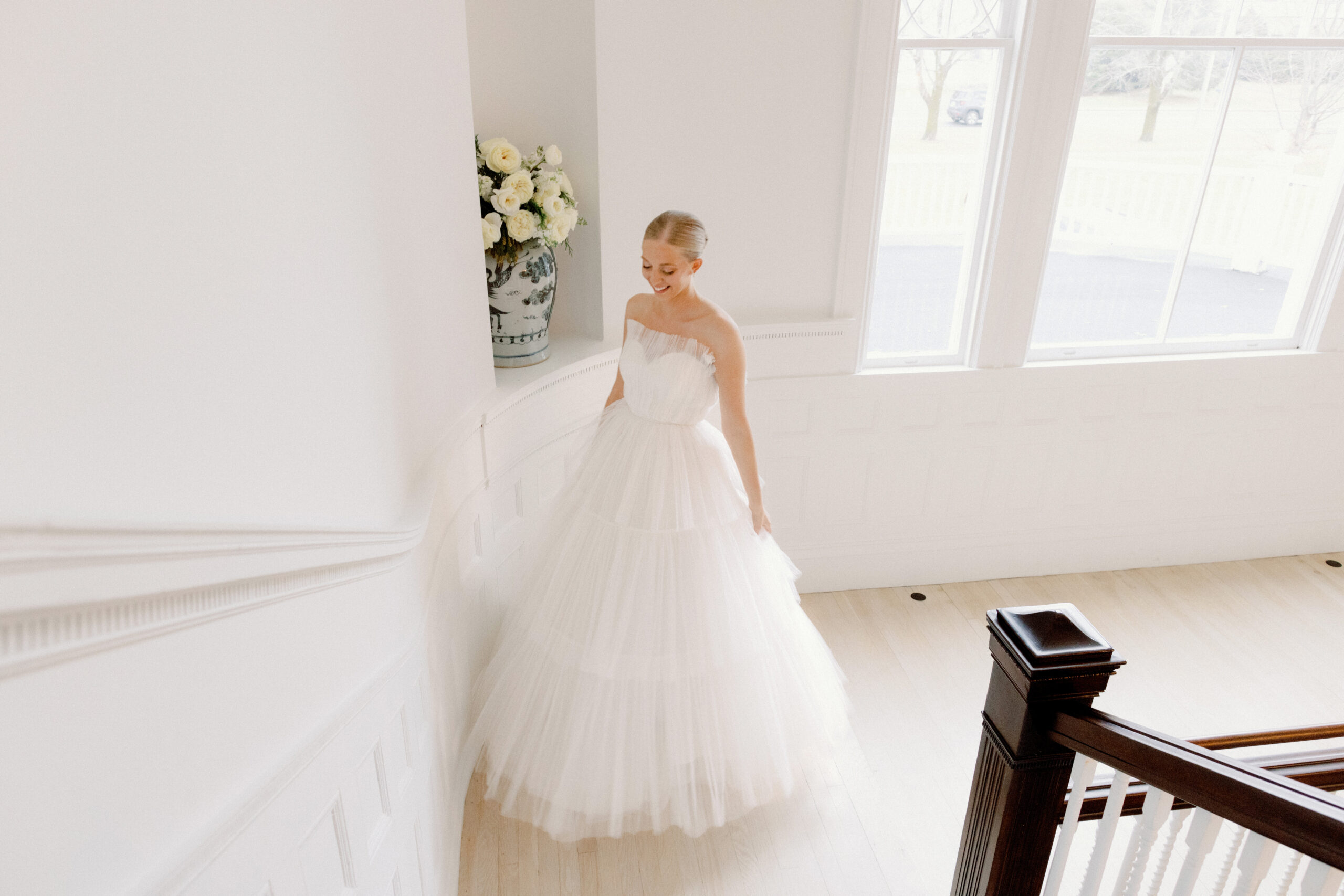 Editorial Photo of the bride, wearing her beautiful dress. Wedding Trends image by Jenny Fu Studio