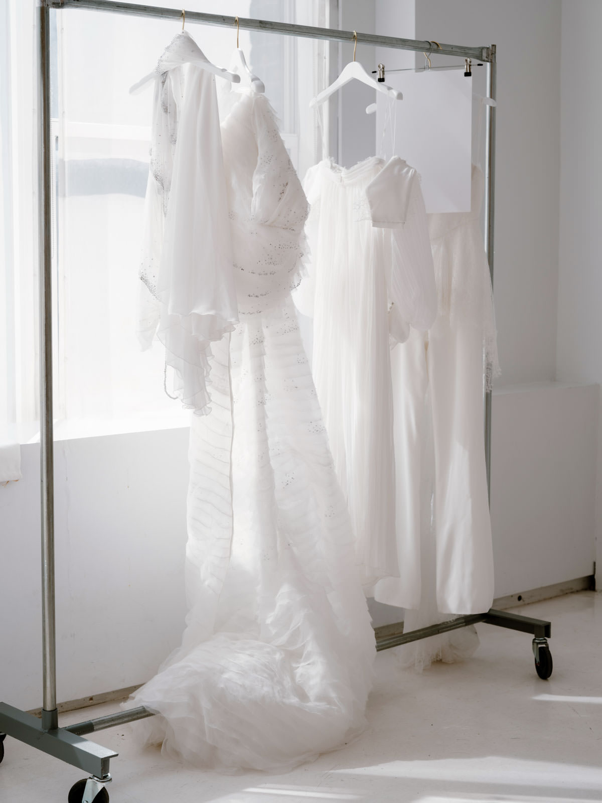 Wedding dresses at the  New York Bridal Fashion Week. Image by Jenny Fu Studio