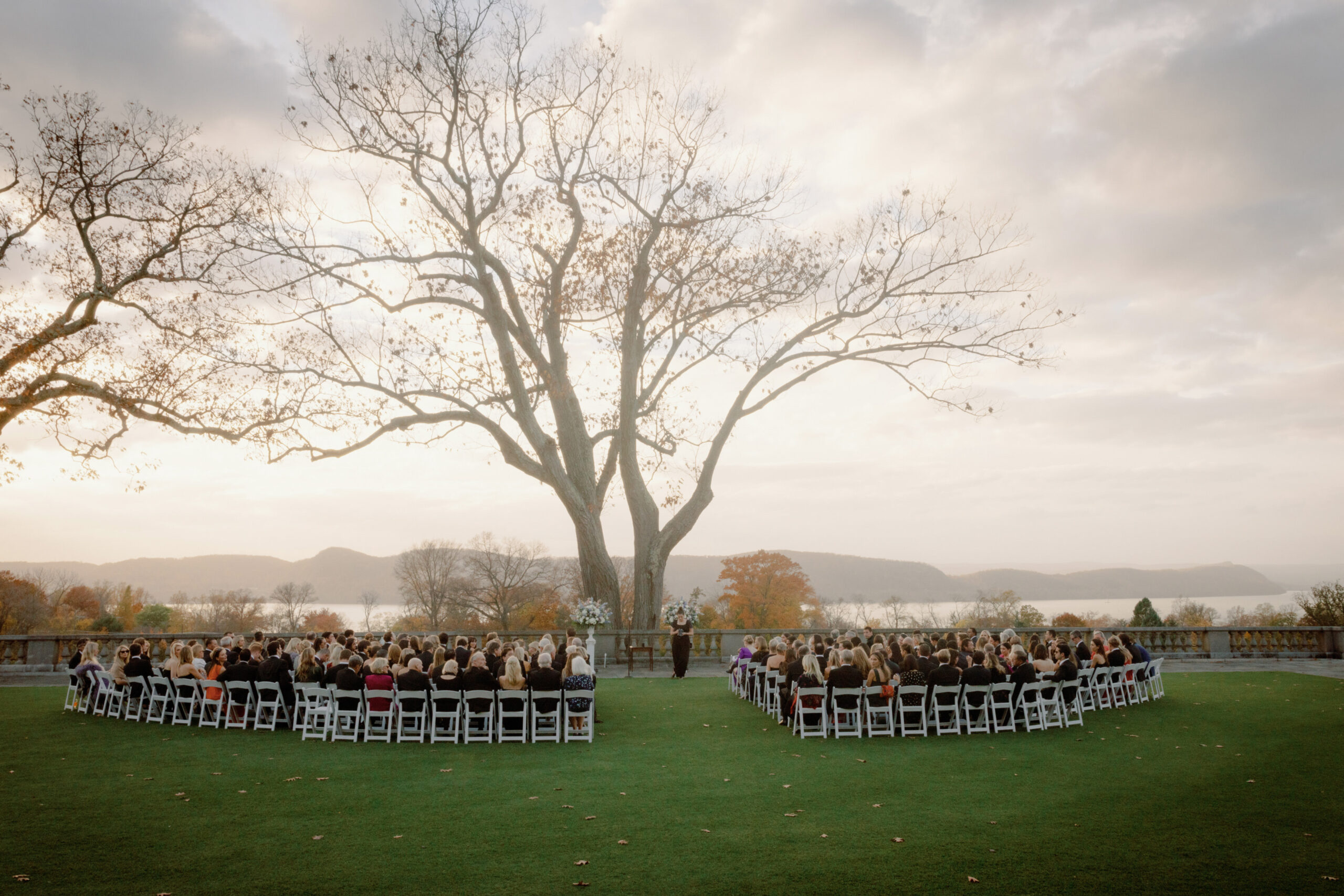 Editorial autumn outdoor wedding photo. Wedding photography image by Jenny Fu Studio