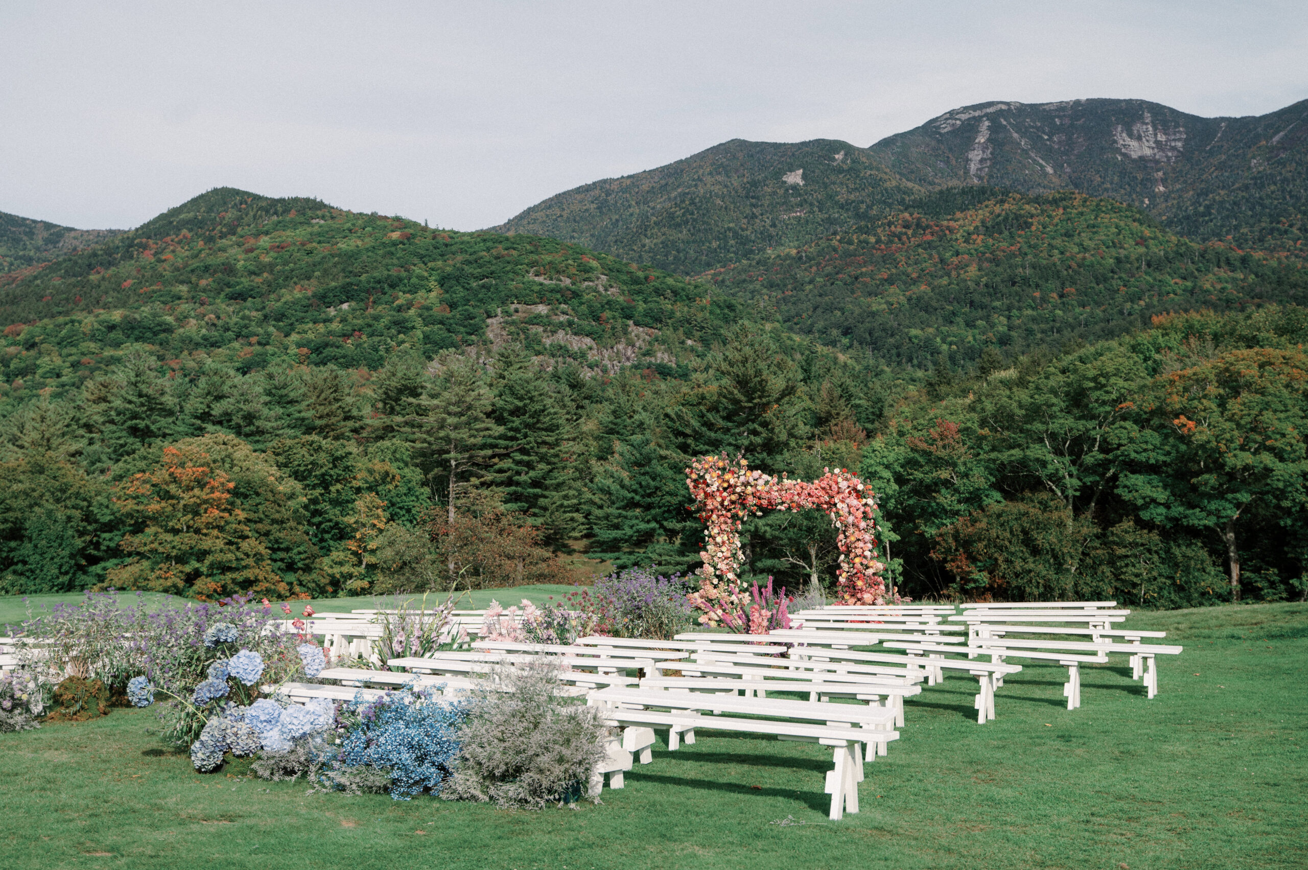 A luxury destination wedding in upstate New York at Ausable Club