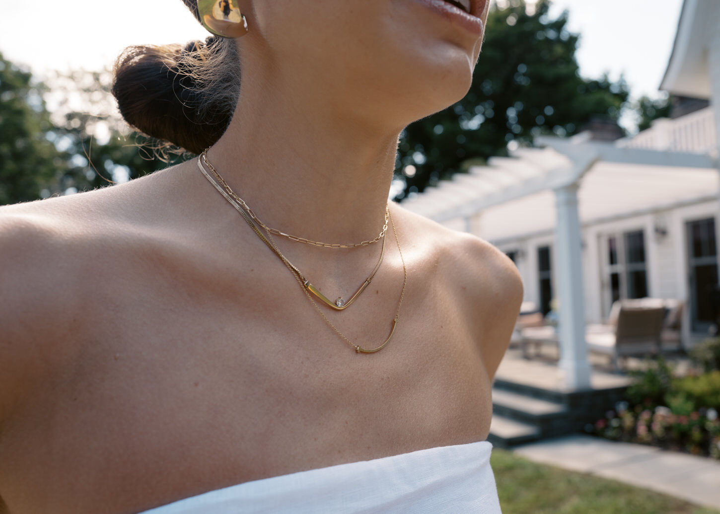 Close-up, upper body photo of the would-be bride candidly captured by Jenny Fu Studio.