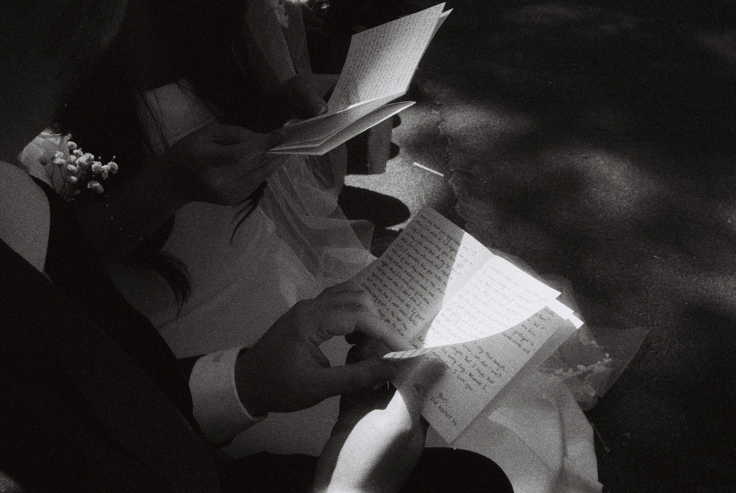 Letters of the bride and groom captured by Jenny Fu Studio, in film editorial photography.